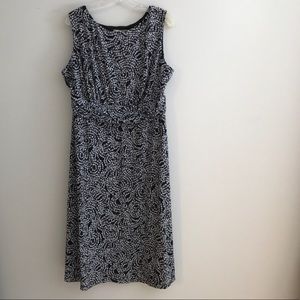 NWOT. Black and white Dress Barn dress. Size 18.